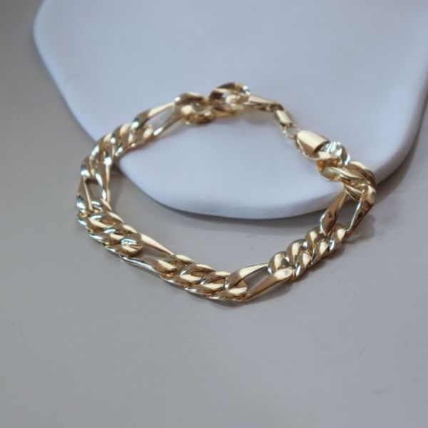 Pulseira masculina dourada